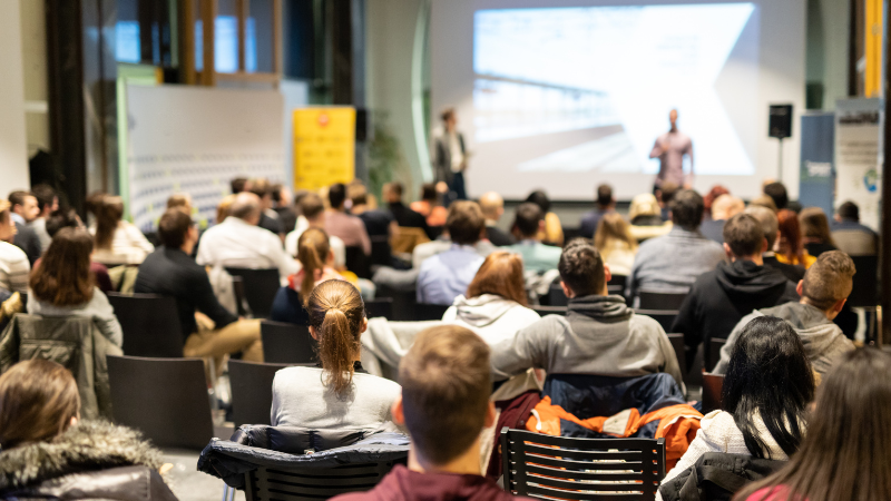 Busy lecture Hall - generators for universities