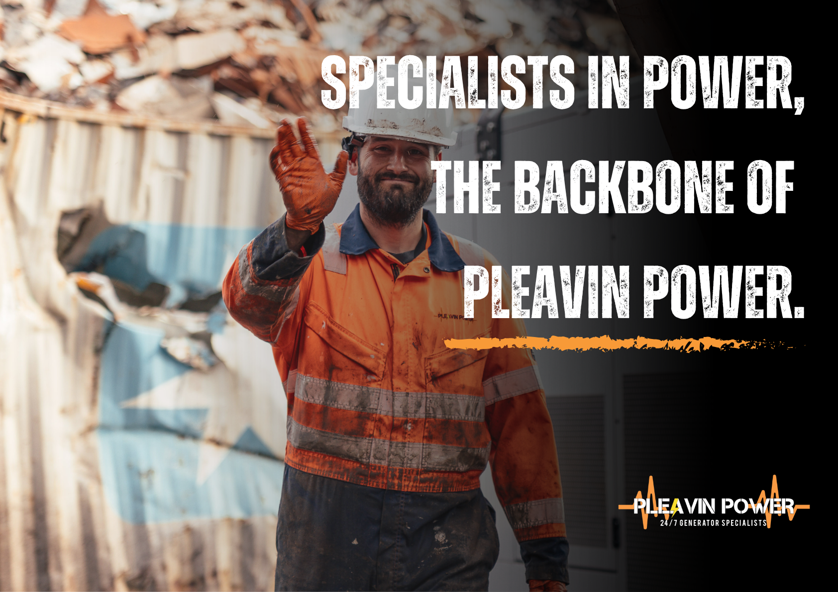 specialist generator engineer, specialists in power the backbone of pleavin