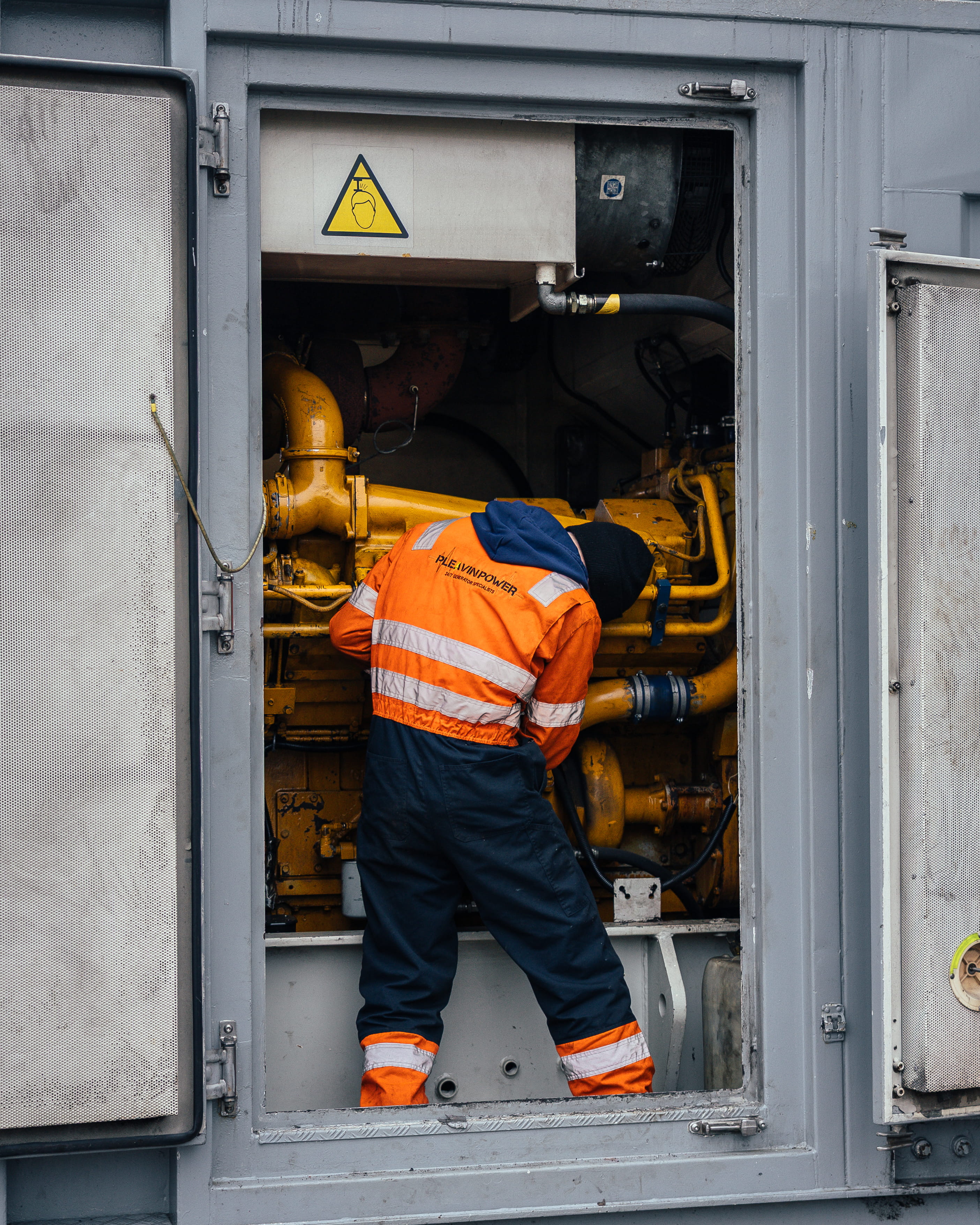Inside of a generator