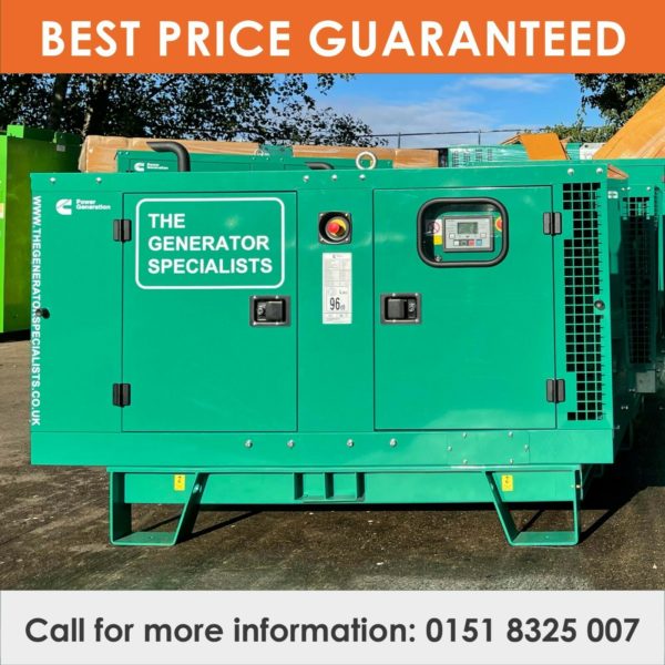 A generator by The Generator Specialists showing the best price guaranteed.