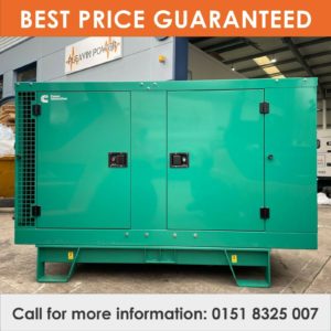 A green generator at the Pleavin Power headquarters showcasing a generator with the best price guaranteed.